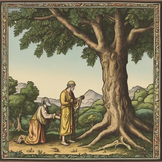 Creditor as a thriving tree offering growth, while debtor represents a young sapling seeking nourishment through credit