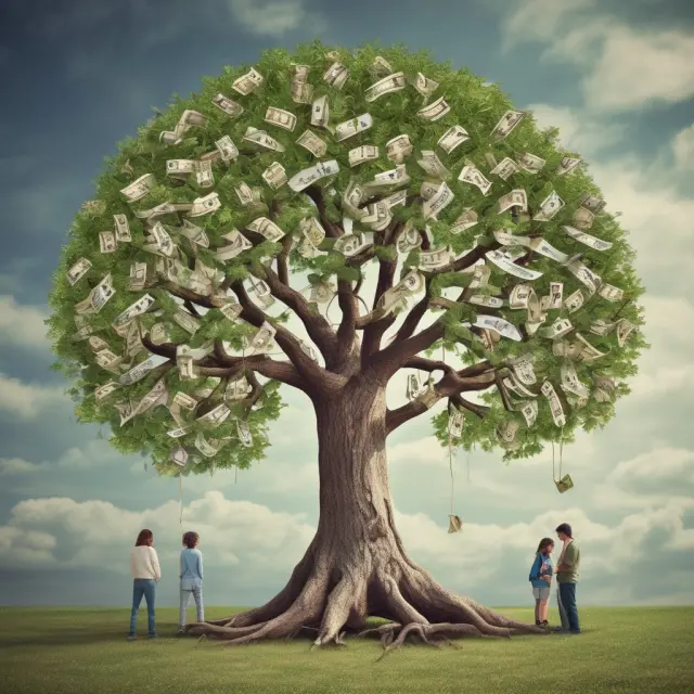 A friendship tree splits into two branches - one labeled 