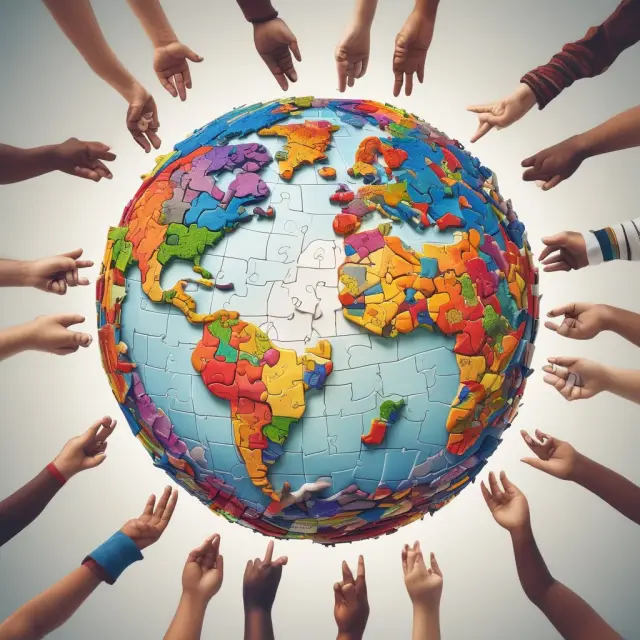 Image: A metaphorical representation of the importance of cross culture education in today