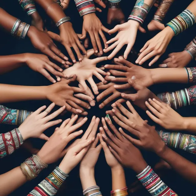 Hands representing various cultures and gestures, emphasizing the importance of understanding cross-cultural differences in body language for effective communication