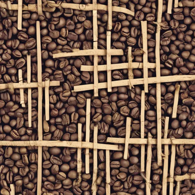 A bowl of coffee beans and stir sticks, representing negative cross elasticity between complementary goods