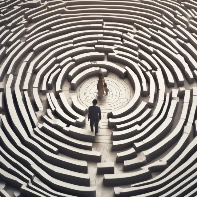 A Financial Advisor leading clients through a maze filled with various financial products, ensuring they find the optimal paths for their unique requirements.