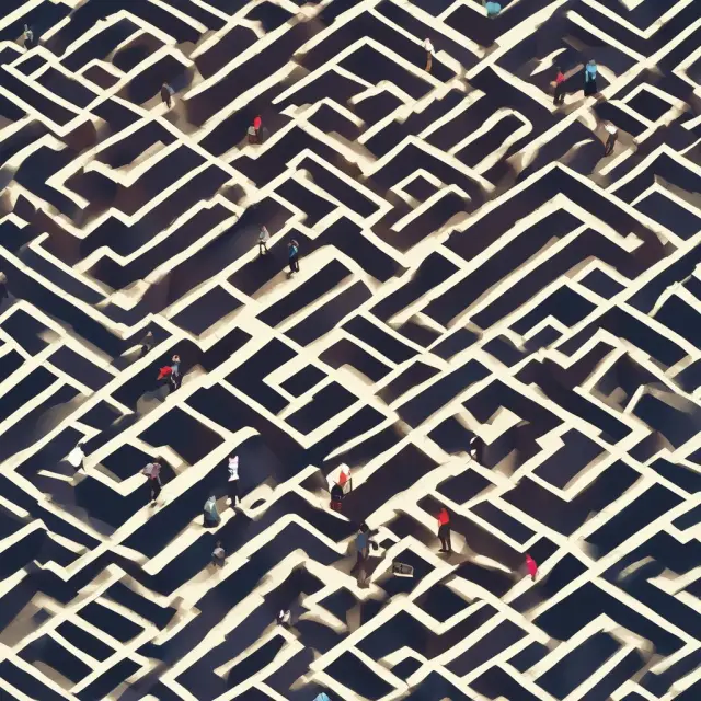 An institutional investor navigates a complex maze filled with crowdfunded investment opportunities, carefully assessing risks and expected returns while conducting thorough due diligence.