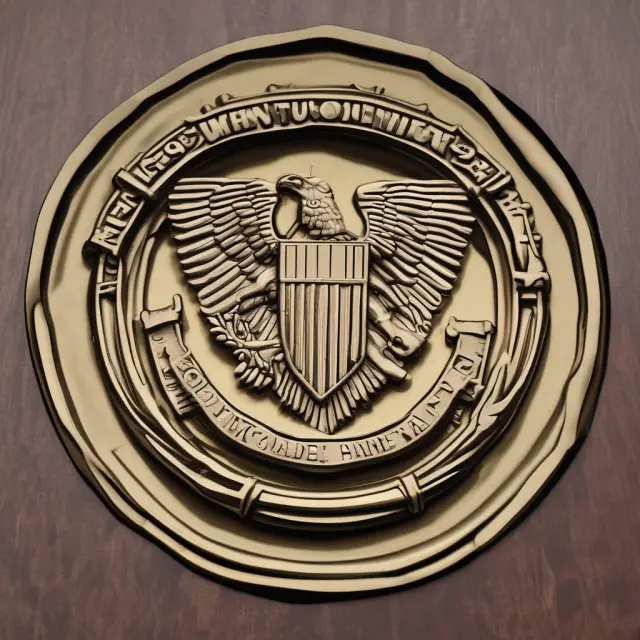 A protective shield symbolizing the CFTC and a gavel representing the regulatory power of the NFA, illustrating their roles in regulating commodities trading.