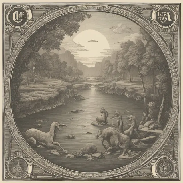 A steady river representing money