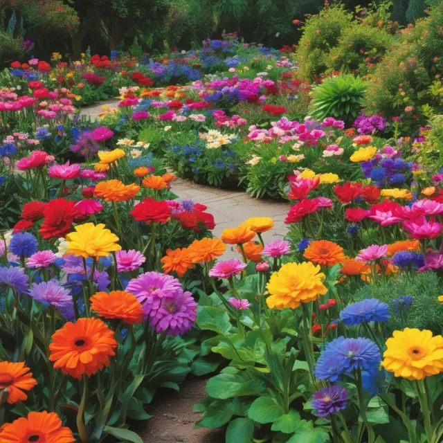 Image of a thriving garden with various flowers symbolizing different marketable securities, emphasizing their role in enhancing a company