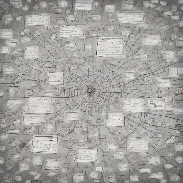 A colorful tapestry featuring intertwined threads representing accounts payable, short-term debt, dividends payable, notes payable, and income taxes owed