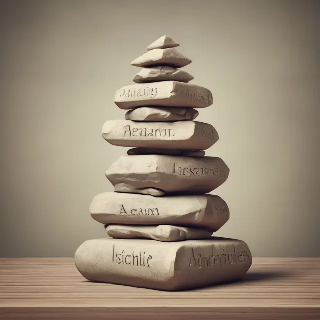 A visualization of current assets acting as foundation for current liabilities in financial analysis