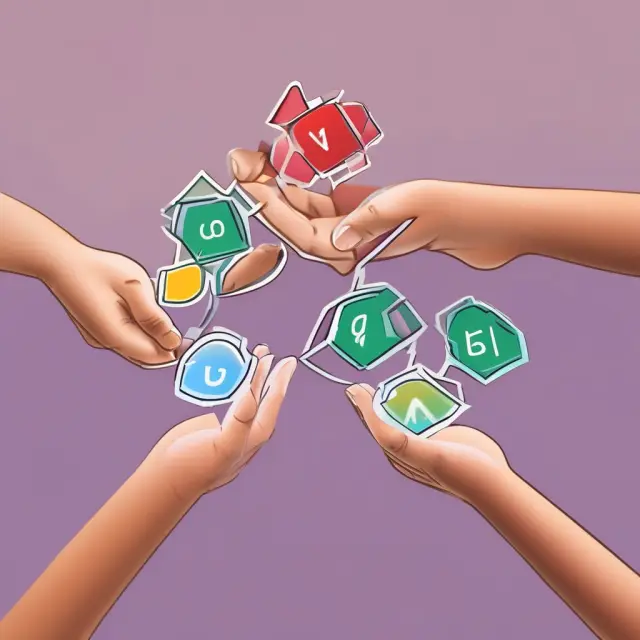 An illustration of two hands, each holding a chart representing either a UTMA or UGMA account, comparing their asset offerings for a child