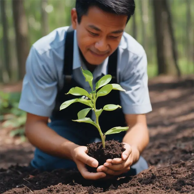 Custodian caring for young financial seedling on behalf of a minor