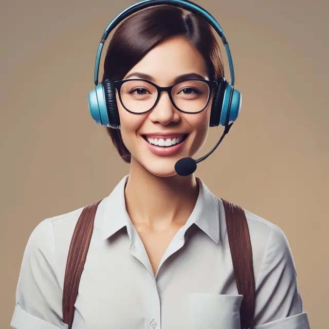 A customer service representative acts as a bridge, connecting consumers with a company