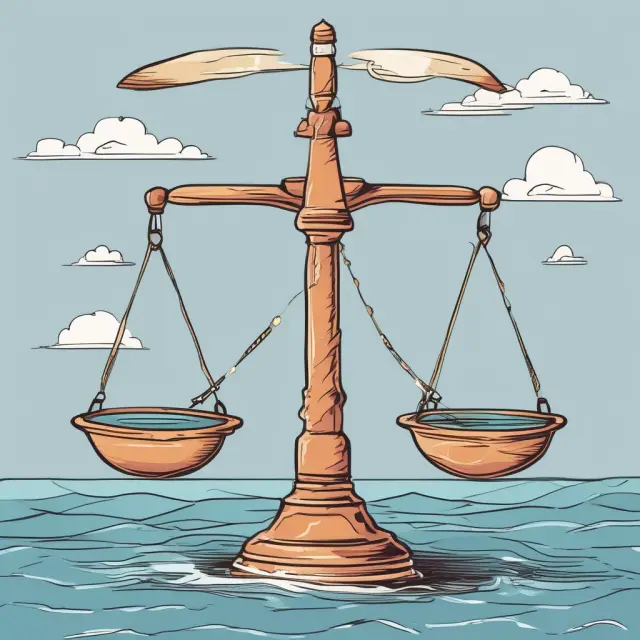 Scale with cloud symbol and weighing scales illustrating advantages and challenges of cloud-based CRMs
