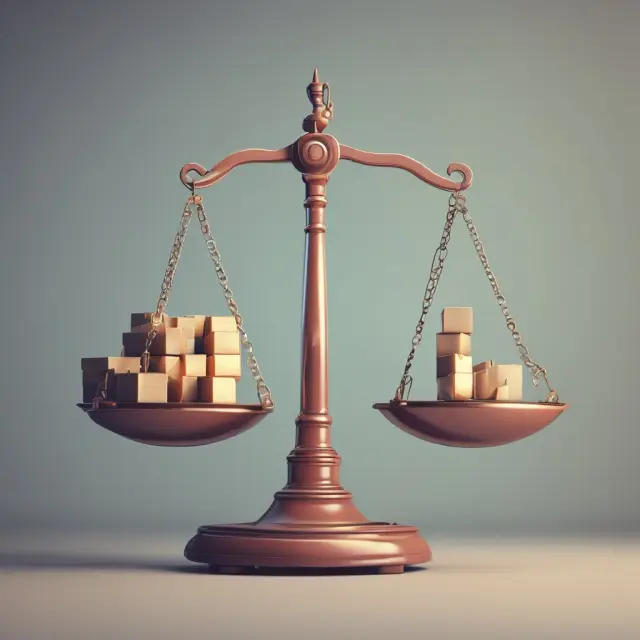 Golden scales weighing the balance between CRM costs and customer value.