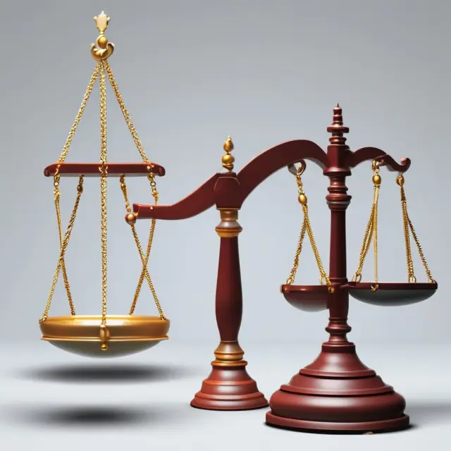 Double-edged sword symbolizing CVRs balanced precariously between two scales representing stock prices and market liquidity