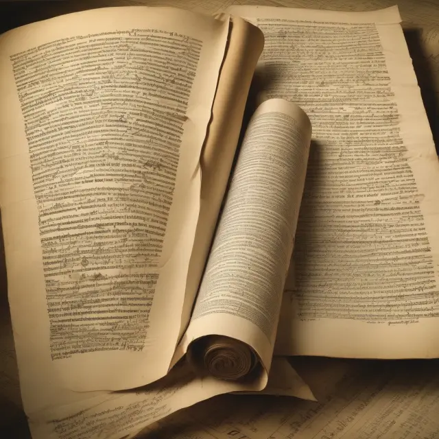 Scroll illustrating DAC history, revealing FASB