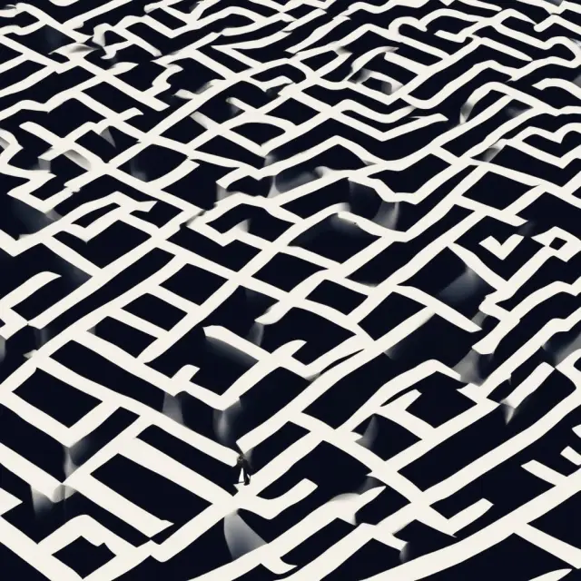 A suited figure exploring a labyrinth filled with dark pool trading venues, searching for information on the benefits, transparency, legality, and criticisms of these private financial forums.