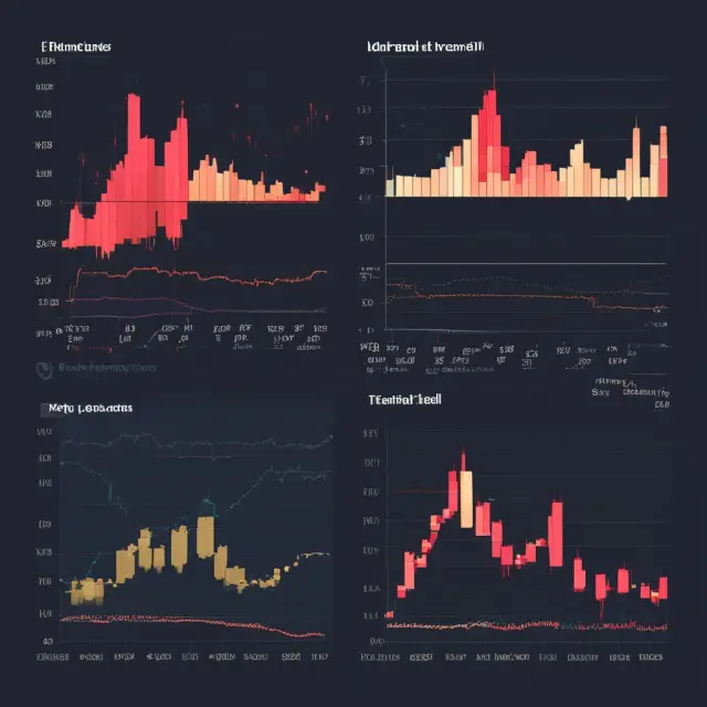 Visualization of Dark Cloud Cover, Doji, Hammer, and Hanging Man candlestick patterns compared to help investors make informed decisions on bearish trends.