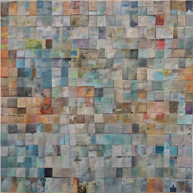 A colorful mosaic featuring travel & hospitality, healthcare, retail, and finance sectors coming together as interlocking puzzle pieces symbolizing data-driven transformation