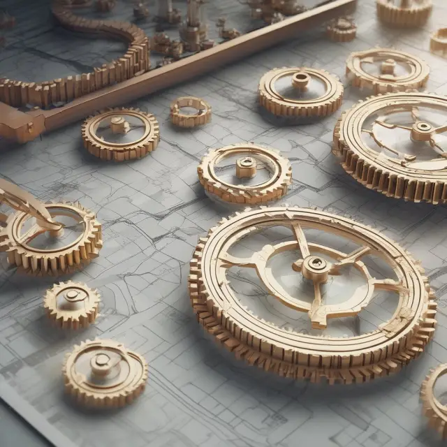 A world map with gears overlaid, illustrating the role of data analytics in global institutional investing