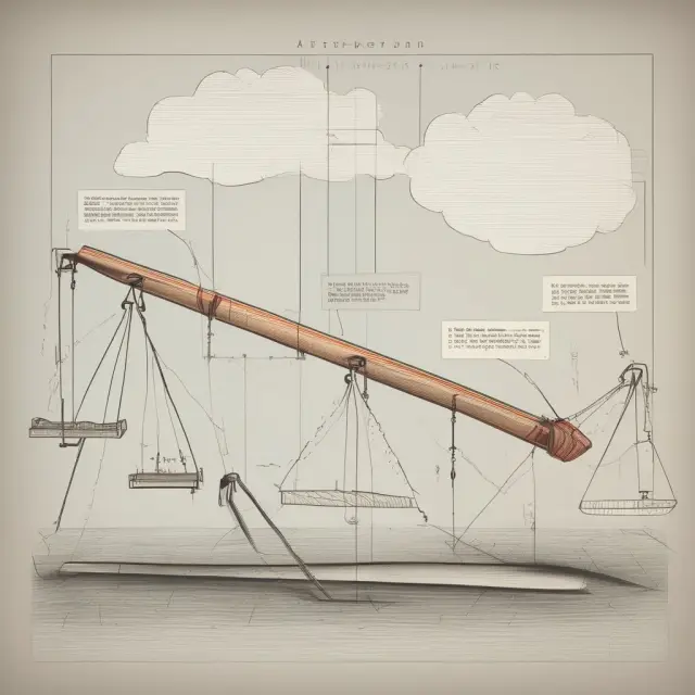 See-saw illustrating data smoothing