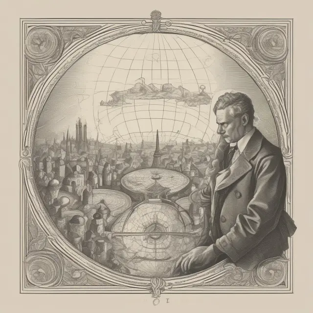 An ancient compass with Ricardo