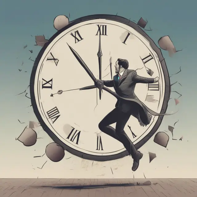 Day orders represented as dancers on a clock face illustrating their time-limited nature for intraday trading