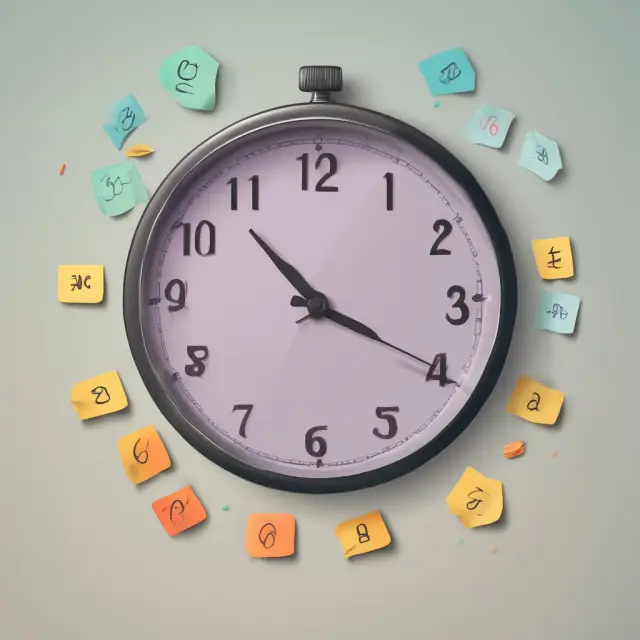 Clock face displaying inventory items instead of numbers, emphasizing the importance of DSI in business