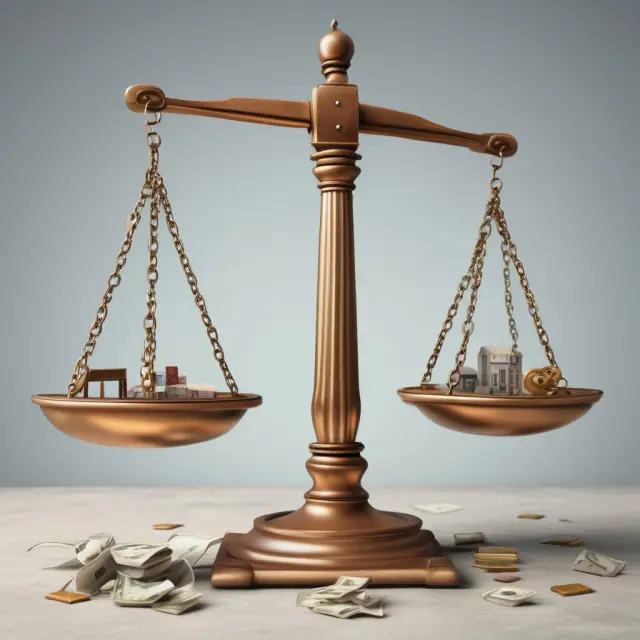 Scale with current assets on one pan and current liabilities on the other, demonstrating Days Working Capital balance