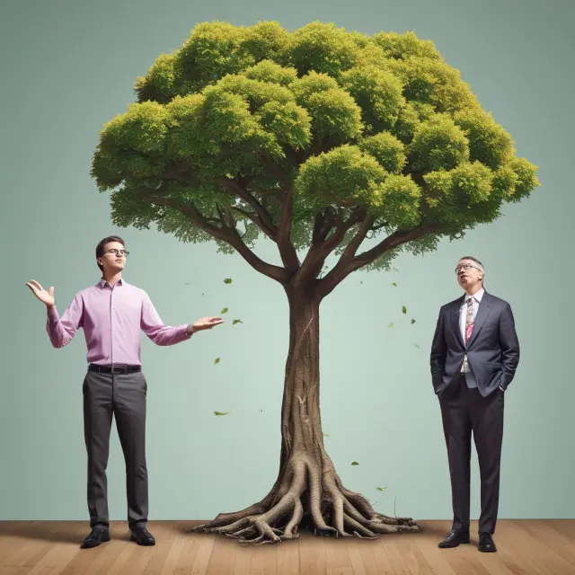 An investor evaluates dividend growth models - Zero Growth, Gordon Growth, and Supernormal Dividend Growth - represented as trees with varying growth rates.