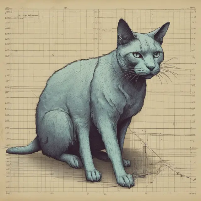 An image of a ghostly apparition in the shape of a dead cat bounce, luring investors with its temporary rally, only to vanish into thin air.