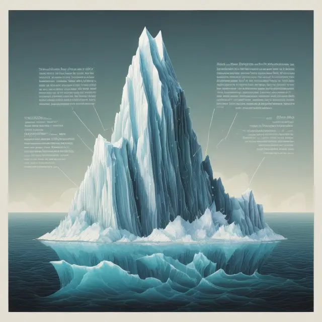 An iceberg representing market equilibrium tips under a price floor, while rental control waves disrupt the balance, leading to deadweight loss