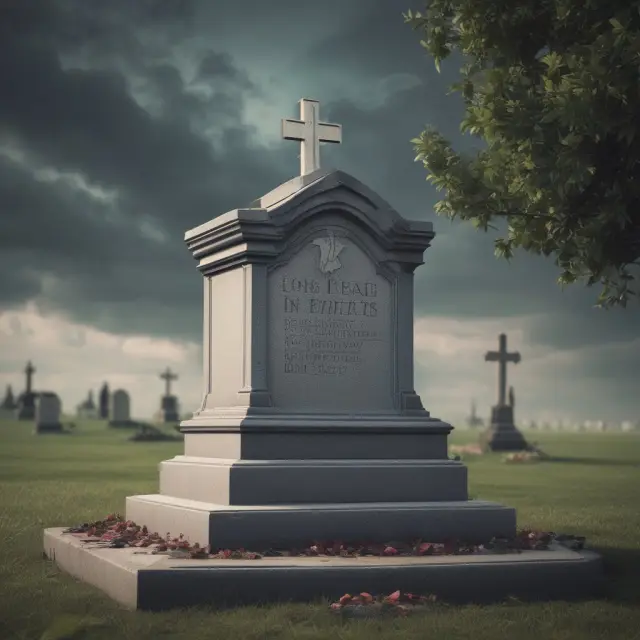 An image of a grave with a tax scale rising above it, representing the concept of death taxes.