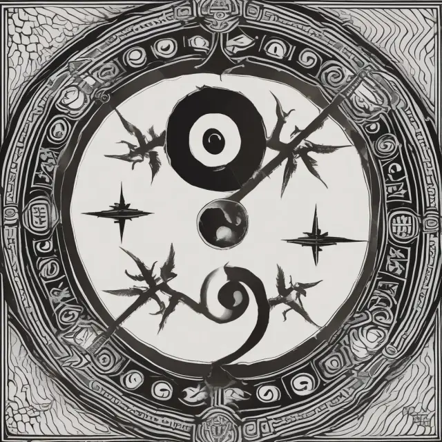 Yin-yang symbol with two interconnected death crosses, emphasizing the need for a balanced approach to market analysis