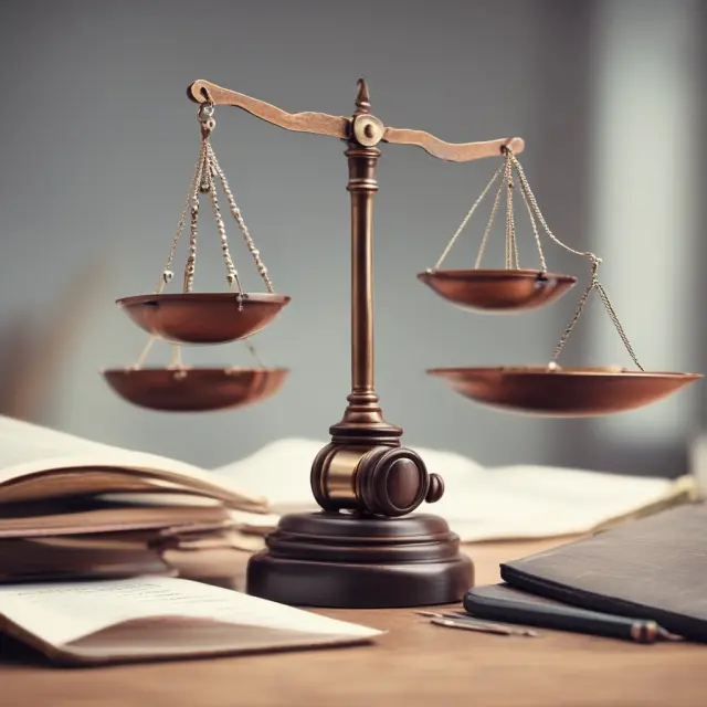 A scale balanced by legal books and a debit note, emphasizing the importance of contract terms and jurisdictional considerations.