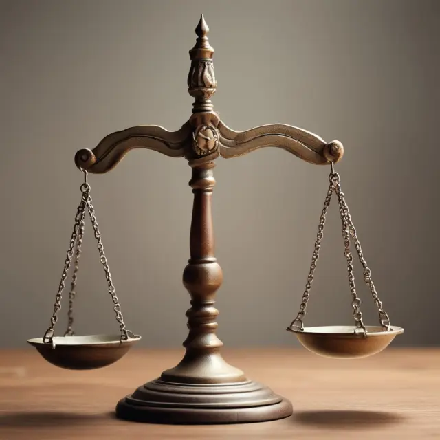 A balanced set of scales representing fair debt collection practices and the Fair Debt Collection Practices Act.