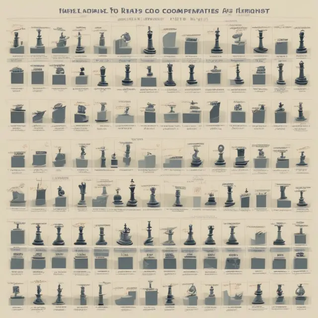 Two chess pieces representing companies, one with a lower and the other with a higher debt-to-capital ratio. The board depicts various industries for context.