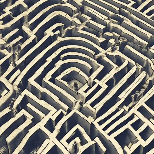 An investor holds a map, symbolizing FAQs about debt funds. The maze