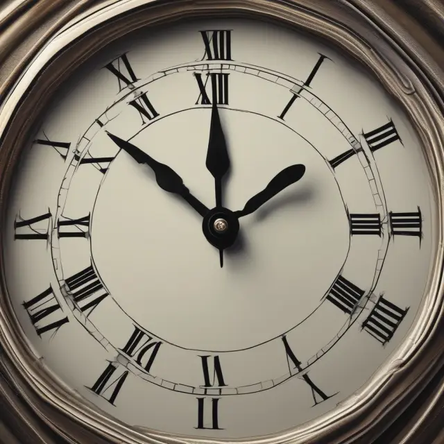 An ornate grandfather clock counting down DIP phase, ready to chime for trustee appointment