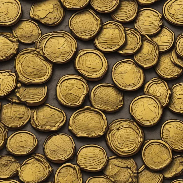 A golden coin collection being eroded by waves representing technological advances, emphasizing the benefits of declining balance depreciation