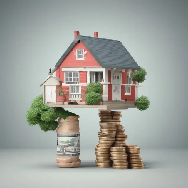 An image of a mortgage balance decreasing while a shrinking term life insurance policy protects it