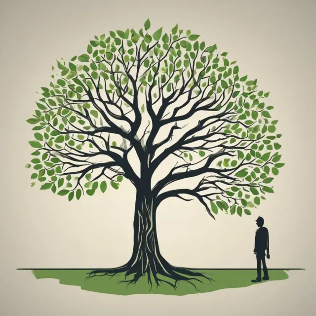 An ordinary tree sheds leaves to reduce taxable income, while a capital tree invests in long-term growth through depreciation