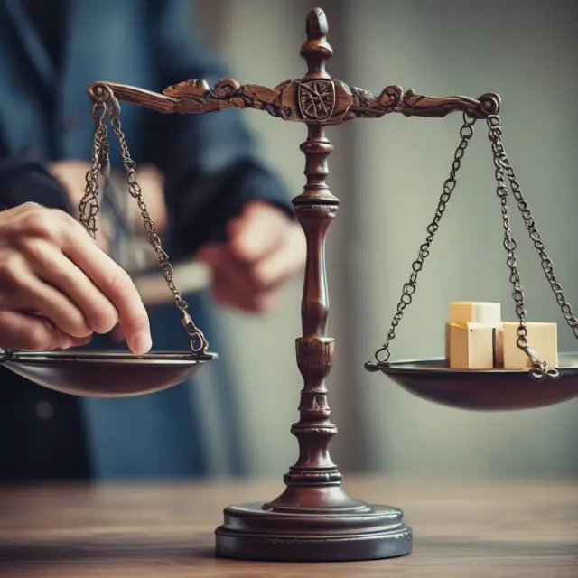 Two hands balancing scales illustrate tax software and professional assistance, highlighting the decision between convenience, cost, and expertise in managing deductions