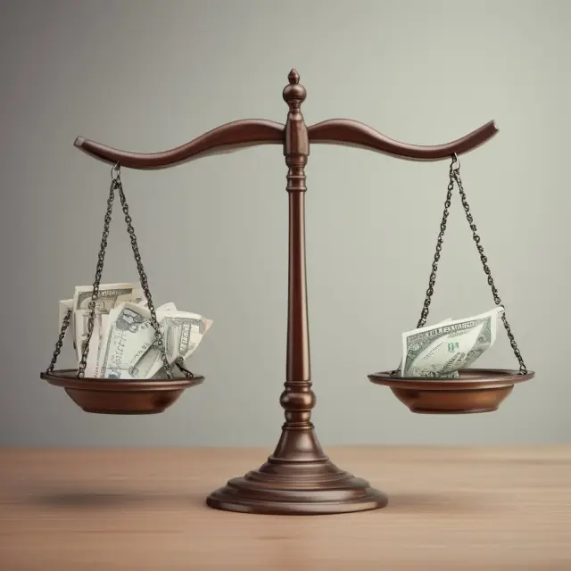 Two scales in balance, representing standard and itemized tax deductions.