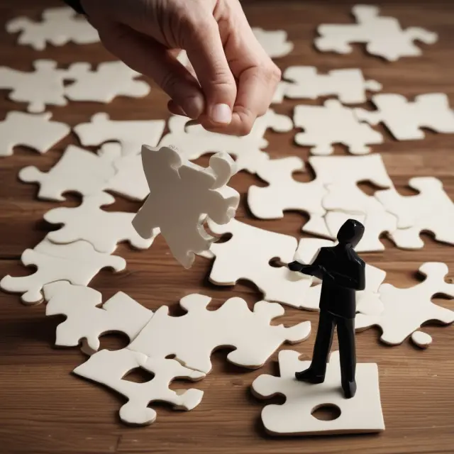 A wise expert meticulously constructs a puzzle piece that completes the deed of release, ensuring legal protection and clarity