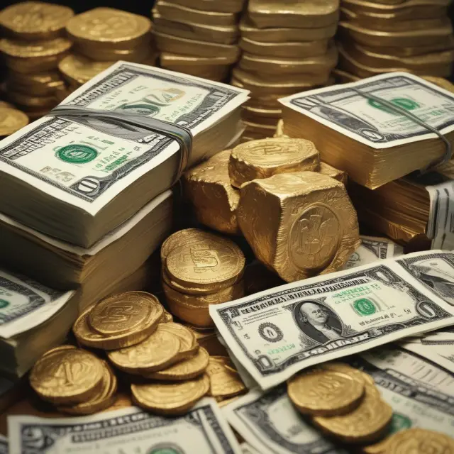 Golden nuggets representing deep in the money options, with prices closely resembling the underlying stocks