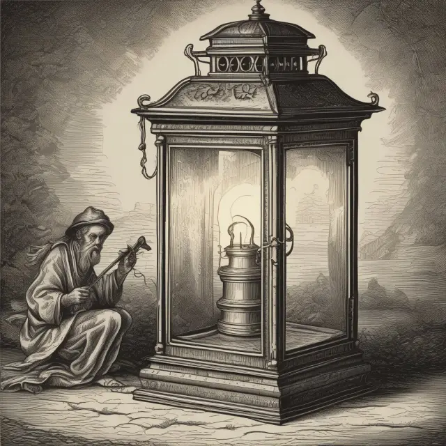 Lantern displaying fluctuating default rates to reveal borrowers
