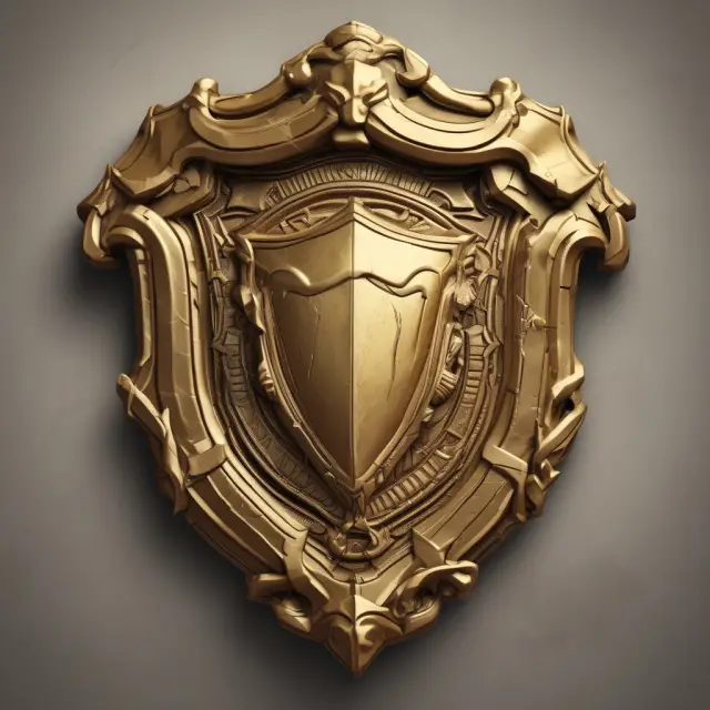 Image of a golden shield, featuring interwoven daily operational expenses and current assets. The image represents the importance of a strong Defensive Interval Ratio (DIR) in portfolio management.