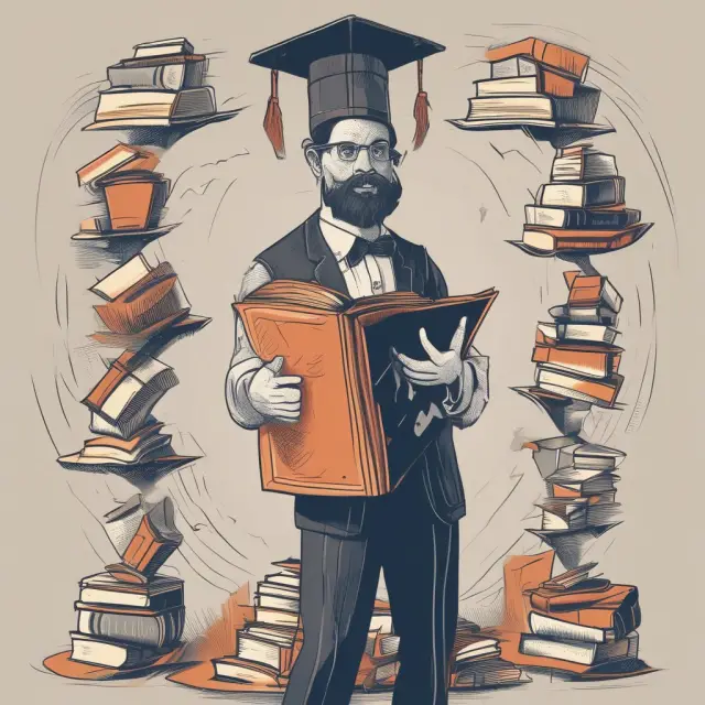 Student juggling books with a shield for short-term grace period protection and an extended hourglass for deferment. Illustrates loan management.