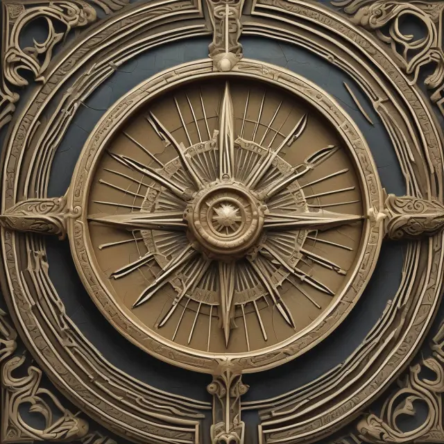 An investor holding a golden compass navigates through a maze, representing effective deferred compensation planning for institutional investors