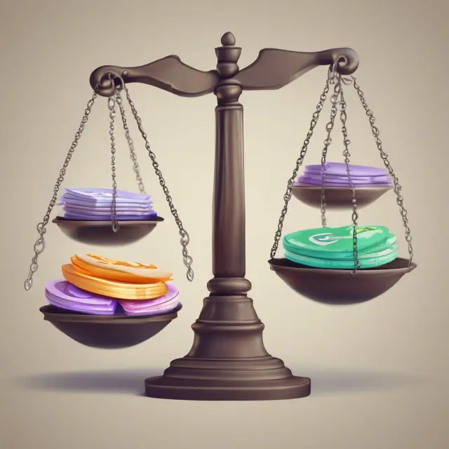 A yin-yang symbol representing financial reports (Yang) and tax laws (Yin), illustrating the balance of advantages and disadvantages in deferred income taxes.